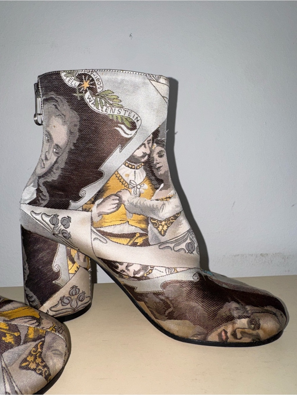 Maison Margiela Lovers Silk Ankle Boots - Size 40 - Picture 6 of 8